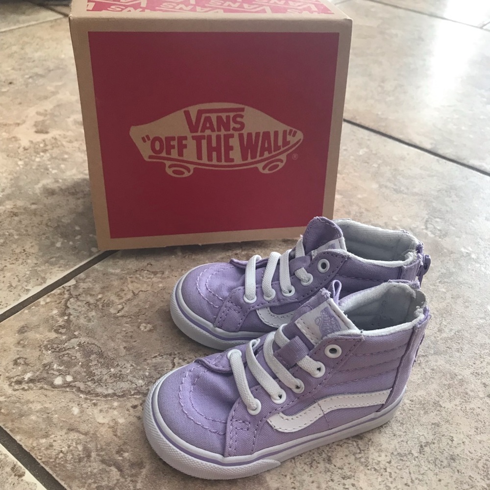 Toddler Lavender SK8-Hi Zip Vans
